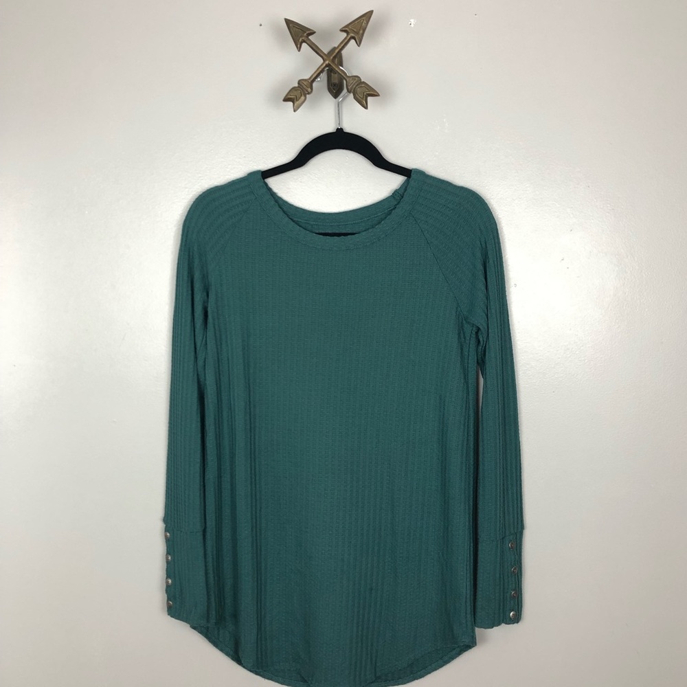 Chaser Women’s green thermal sweater size small - Picture 1 of 7